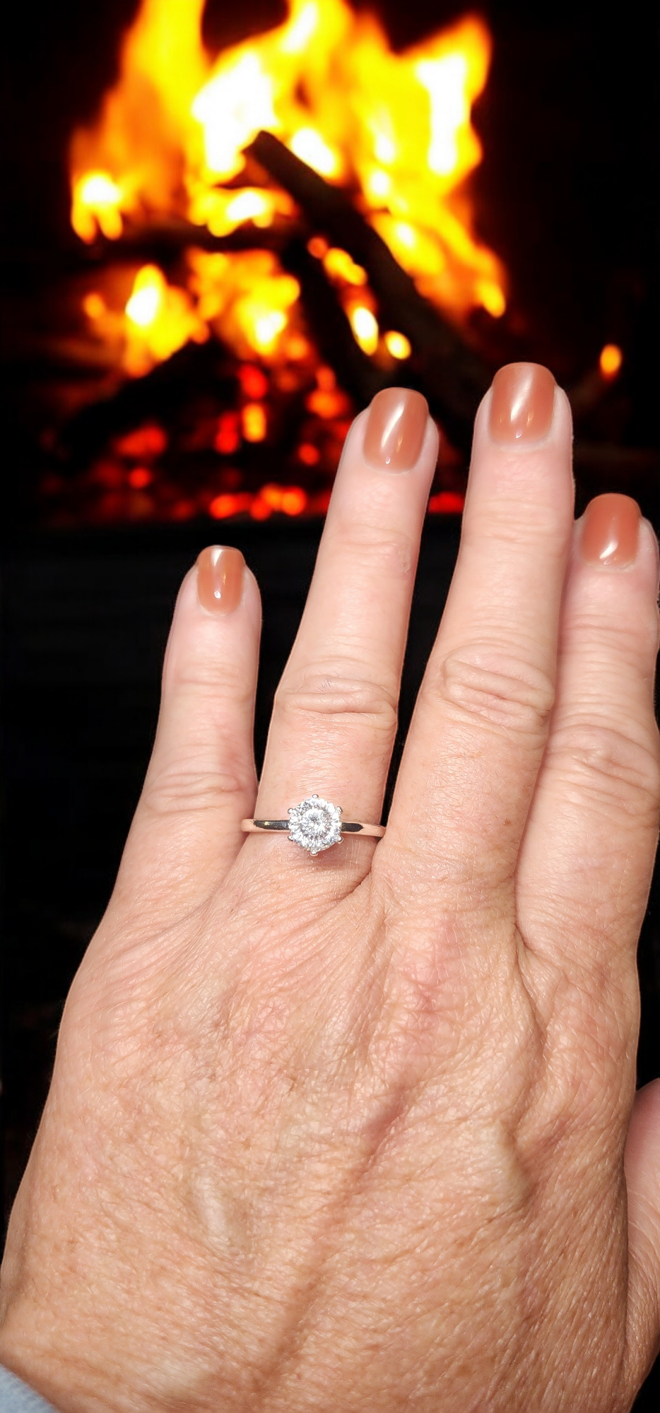 1ct Exquisite Round Russian Cut Moissanite Solitaire Ring. A Timeless Tiffany Mount Appeal.